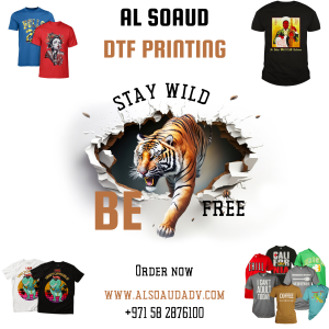 DTF Printing; DTF Printed T-Shirts; DTF Shirts; DTF Shrit Printing; Al Soaud DTF Printing;